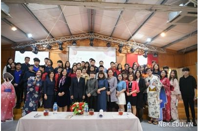 Học sinh Nguyễn Bỉnh Khiêm  giao lưu kết nối văn hoá Nhật Bản