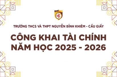 CÔNG KHAI TÀI CHÍNH NĂM HỌC 2025 - 2026