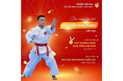 [NBK FACE] NGUYỄN NHƯ DŨNG – CHIẾN BINH VÀNG CỦA TIỂU HỌC NBK TRÊN SÀN KARATE QUỐC GIA