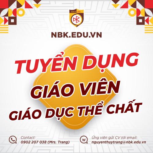 ​​​​​​​THÔNG BÁO TUYỂN DỤNG GIÁO VIÊN GIÁO DỤC THỂ CHẤT