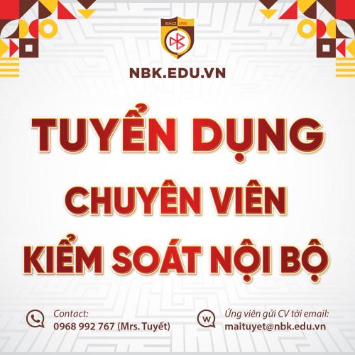 THÔNG BÁO TUYỂN DỤNG VỊ TRÍ: KIỂM SOÁT NỘI BỘ